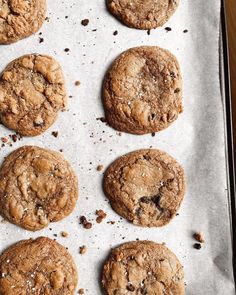 chocolate chip cookies on a baking sheet ready to be baked