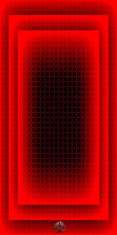 an abstract red background with squares and dots in the center, as well as a square shape