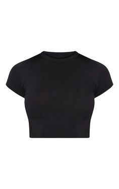 Plain Crop Tops, Tight Crop Top, T Shirt Crop Top, Short Sleeve Crop Top, Crop T Shirt, Clothing Mockup, Crop Top Outfits, Cropped T Shirt, Short Sleeve Cropped Top