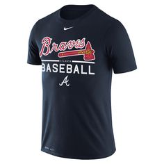 the nike atlanta braves baseball t - shirt is on sale for $ 20, and it has