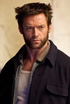 the wolverine actor is looking at something