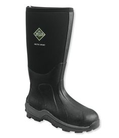 These Men's high muck boots are tall enough to keep feet protected while passing through deep snowdrifts and small streams. A rugged rubber sole provides plenty of traction on wet ground. Half sizes order up. Fit best with a midweight sock. Waterproof neoprene and rubber construction. Neoprene bootie wraps comfortably around your foot and calf, shutting out the cold. Breathable Airmesh and fleece lining keep feet warm and comfortable. Thermal foam in the instep area insulates feet from the cold Mens Hunting Boots, Womens Muck Boots, Hunter Boots Outfit, Heavy Duty Boots, Fishing Boots, Fashionable Snow Boots, Hunter Rain Boots, Muck Boots, Hunting Boots