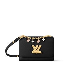 LOUIS VUITTON® - Twist Mm - Black Louis Vuitton Twist Mm Black, Sac Louis Vuitton, Louis Vuitton Gifts, Trunk Bag, My Shopping List, Wallet Pouch, Buckle Shoes, Monogram Bag, Louis Vuitton Official