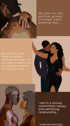 Vision Board Ideas For Couples, Black Couple Affirmations, Black Marriage Quotes, Black Love Couples Quotes, Vision Board Ideas Couples, Black Women Relationships, Relationship Inspiration, Black Romance Aesthetic Quotes, Faithful Relationship