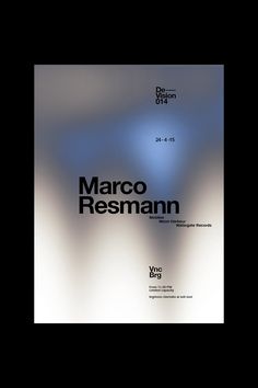 the cover of marco resmann's new book, with an abstract background