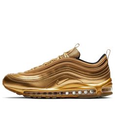 Nike Air Max 97 'Olympic Gold' CT4556-700 Nike Models, Jordan 12 Retro, Air Jordan 6, Mens Nike Air, Adidas Yeezy Boost 350, Unisex Shoes, Nike Air Max 97, Gold Medal, Jordan 1 Retro High