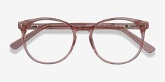 Dulce - Clear Pink Fresh-Feeling Eyeglasses | EyeBuyDirect Glasses Inspiration, Pink Eyeglasses, Glasses Trends, Pink Glasses, Glasses Makeup, Discover Your Style, Fashion Eye Glasses, Glasses For Women, Pink Round