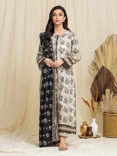 Brand: edenrobe Product: EWU24A1-29059-3P-Collection: Allure Lawn Unstitched - Spring Summer CollectionFabric: Lawn DESIGN DETAILS: 3M Printed Lawn Shirt 2.5M Printed Lawn Dupatta 1.8M Dyed Trouser DISCLAIMER:* Lining, Laces, and Tassels are not included in unstitched variants.* Embellishment items in stitched outfits are subject to market availability.* The actual colors of the outfit may vary from the colors being displayed on your device. CARE INSTRUCTIONS: Extra Fabric Has Been Used For Shoot Original Color May Vary Slightly From The Picture Dry Clean Recommended Iron The Clothes At Moderate Temperature Do Not Use Bleach, Or Stain Removing Chemicals Damp Fabric Should Not Be Exposed To Sunlight edenrobe Allure Lawn Spring Summer Collection Authenticity Guaranteed – 100% Original Brand Brazilian Flowers, Lawn Design, Dress Design Patterns, Kurti Designs Party Wear, Pakistani Dress, Lawn Shirts, Pakistani Dress Design, Spring Summer Collection, Modest Fashion Outfits