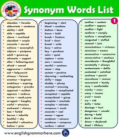 three different types of words that are in the same language, and one is for each word