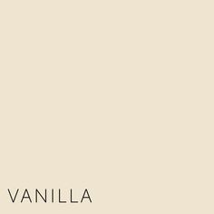 the logo for vanilla is shown in black and white on a beige background with an orange stripe