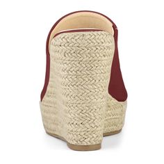 An espadrille wedge adds leg-lengthening height to chic platform mules. Wear yours with everything from dresses to denim. These platform mules feature an open-toe design and an espadrille platform that adds a touch of elegance to any outfit. The vamp is made of PU, the outsole is crafted from TPR, and the heel is made of PVC. These materials ensure durability and comfort for all-day wear. The padded insole provides additional comfort, making these sandals perfect for various occasions such as pa Womens Espadrilles Wedges, Platform Espadrille Sandals, Platform Mules, Platform Wedge Heels, Espadrilles Platform, Platform Espadrilles, Open Toe Shoes, Espadrille Wedge, Espadrille Sandals