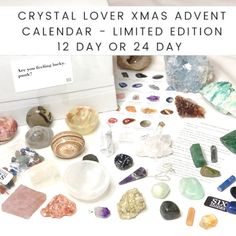 crystal lover xmas adventure calendar - limited edition 12 day or 24 day with crystals