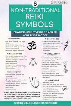 [Infographic] Non Traditional Reiki Symbols Explained: Powerful Symbols to Add to Your Practice Reiki Love Symbol, Holy Fire Reiki Symbol, Harth Symbol Reiki, Zonar Symbol Reiki, Reiki Inspired Tattoos, Usui Reiki Symbols, Motor Zanon Reiki, Reiki Meaning, Types Of Reiki