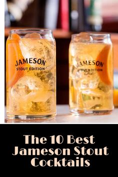 Jameson Stout cocktails are a sweeter take on the world of whiskey cocktails. Though Jameson Stout Edition has a sweet, developed flavor, it pairs well with a wide variety of ingredients. Here are our favorite recipes! Jameson Whiskey Drinks, Whiskey Recipes, Jameson Whiskey, Guinness Beer, Unique Cocktails, Whiskey Drinks