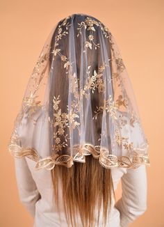 Lace Ceremony Veil, Wedding Veil With Lace Work, Sheer Wedding Dupatta, Short Veils, Catholic Veil, Lace Wedding Veil, Gold Tulle, Lace Veils, Lace Scarf