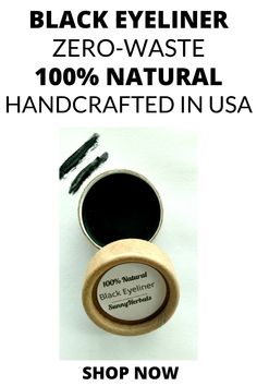 A 100% Natural Eyeliner that is handcrafted in small batches in the USA. Not only does it enhance the beauty of your eyes but it is actually good for your eyes. Made with pure natural ingredients like Activated Coconut Charcoal, Organic Ghee (clarified butter), Coconut Oil. Safe and beneficial. Good for sensitive eyes and on the waterline. #zerowaste #eyemakeup #naturaleyeliner #blackeyeliner #kajal #kajaleyeliner #madeinusa