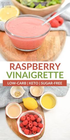 raspberry vinaigrette is an easy, low - carb keto drink