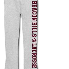 "BEACON HILLS LACROSSE" Sweatpants Unisex | BEACON HILLS LACROSSE Merchandise (All purely FAN MADE :) Lacrosse Jersey, Wolf Clothing, Wolf Character, Candle Pedestal