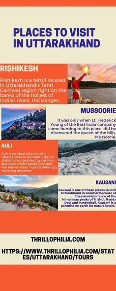 Places to Visit in Uttarakhand Travel Photography Nature, Mussoorie, River Rafting, Healthy Lifestyle Motivation, Rishikesh, Hill Station, Tourist Places, Culture Travel