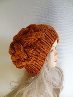 Slouchy Knit Hat, Thick Coarse Hair, Knit Slouchy Hats, Oversized Hat, Big Hat, Slouchy Hat, Slouchy Beanie, Colour Star, Cool Hats