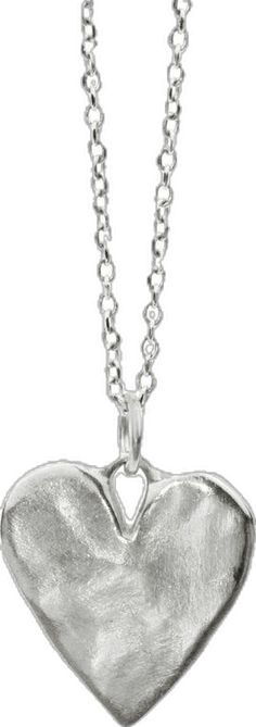 Silver Heart Necklace, A Necklace, Hand Cast, Necklace Silver, Heart Necklace, Sterling Silver Chains, Silver Necklaces, Wedding Engagement, Sale Items