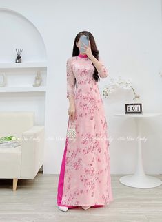 🌻This Set includes 1 long dress and 1 pants 🌻Material: Voan silk , double layers      Stretchy level: 1/10      This set includes: 1 long dress and 1 pants 🌻 The measurement of this ao dai (long dress) is in Vietnamese size (American size tends to be bigger for the same size). Please LOOK AT THE SIZE CHART CAREFULLY BEFORE ORDERING. There might have some chalk writings on the fabric due to making process. These marks can be washed away easily. 🌻🌻No returns or exchanges Buyer can contact seller about any issues with an order. 🌸 Follow us Facebook/aodaiemily www.aodaiemily.com 💜 Thank you very much!💜 Chalk Writing, Cherry Blossom Flowers, Dress Clothes For Women, Cherry Blossom, Long Dress, Blossom, Dress Outfits, Size Chart, Silk