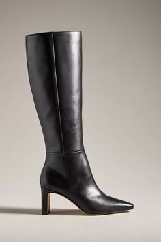 Sam Edelman Sylvia Boots | Anthropologie Sam Edelman Boots, Plastic Heels, Glamour Nails, Walk In My Shoes, Fall 24, Black Boots Tall, Shoe Inspo, Outfits Winter, Fall Shoes