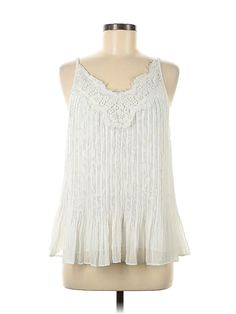 Chico's Sleeveless Blouse Size: Medium Tops - used. No Fabric Content | Chico's Sleeveless Blouse: Ivory Tops - Size Medium Ivory Tops, Handbags For Women, Sleeveless Blouse, Sleeveless Top, Women Handbags, Womens Tops, Size Medium, Handbags, For Women