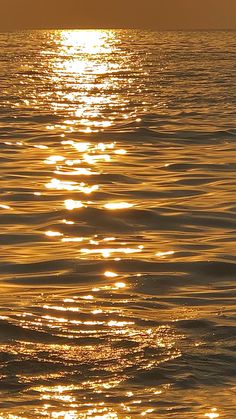 the sun shines brightly on the water as it reflects off the surface of the ocean