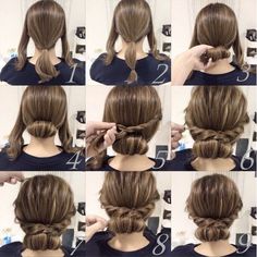 Bridesmaids Hairdo, Hair Doo, Ball Hair, Plaits Hairstyles, Easy Updos, Fast Hairstyles, Easy Hairstyle, Work Hairstyles