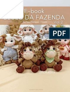 crochet pattern book e - book da fazenda vol 2