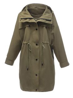 554398 Oversized Green Parka For Fall, Fall Olive Utility Jacket For Outdoor, Green Parka With Pockets For Work, Khaki Utility Parka For Work, Green Workwear Parka With Pockets, Olive Utility Parka For Fall, Khaki Parka For Fall Workwear, Oversized Khaki Utility Jacket For Outdoor, Spring Military Style Khaki Parka