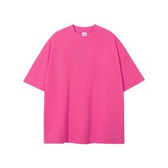 A-137-rose Oversized Pink T-shirt For Streetwear, Spring Pink Boxy Fit Top, Pink Boxy Fit Top For Spring, Casual Pink Boxy Fit Top, Trendy Oversized Solid Color T-shirt, Pink Casual Plain Tops, Casual Plain Pink Tops, Casual Pink Plain Tops, Casual Plain Pink T-shirt