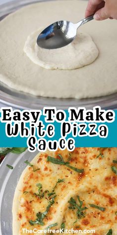 an easy to make white pizza sauce recipe