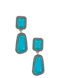 Whether worn with casual attire or paired with evening wear, the Serenity Turquoise Drops add a touch of understated luxury to any ensemble. These earrings are a versatile choice for various occasions, from daytime outings to special events, allowing you to embrace the calming energy of turquoise wherever you go.Details: Faux Turquoise Drop Earrings Approx. 2" in Length Material and Care: Man Made Materials Material may have natural variations Manufactured Overseas Turquoise Drop Earrings, Understated Luxury, Casual Attire, Silver Turquoise, Evening Wear, Special Events, Dangle Earrings, Turquoise, Energy