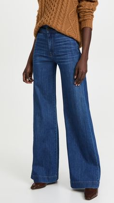 Fast Free Shipping & Free Returns on ASKK NY Brighton Wide Leg Jeans at Shopbop. Shop new arrivals from ASKK NY at Shopbop.com Workwear Jeans With Zip Fly, Zip Fly Jeans For Workwear, Modern Denim Bottoms With Zip Fly, Medium Wash Pants With Zip Fly For Fall, Chic Denim Bottoms With Zip Fly, Fitted Full Length Jeans With Zip Fly, Fall Jeans With Zip Fly, Chic Zip Fly Jeans For Fall, Fitted Jeans With Zip Fly