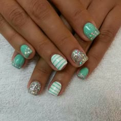 Nails Acrylic Designs, Nails Polish, Colorful Nail Designs, Acrylic Designs, Fabulous Nails, Accent Nails, Fancy Nails, Short Acrylic Nails, Nail Polishes