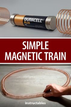 the instructions for how to make a simple magnetic train with copper wire and an aluminum tube