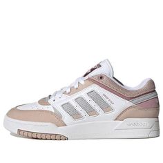 (WMNS) adidas Originals Drop Step IE1835 (SNKR/Cozy/Skate/Light/Low Top/Women's/Non-Slip/Wear-resistant) Urban White Skate Shoes For Spring, Casual Pink Sneakers With Three Stripes, Casual Pink Three Stripes Sneakers, White Breathable Skate Shoes For Spring, Adidas Three Stripes Skate Shoes For Light Sports, Adidas Athleisure Skate Shoes With Three Stripes, Adidas Skate Shoes For Sports In Spring, Adidas Skate Shoes For Light Sports, Adidas Skate Shoes For Spring Sports