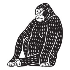 Sitting hand drawn monkey PNG Design Monkey Illustration Design, Monkey Png, Graphic Desi, Monkey T Shirt, Vector Artwork, Tattoo Inspo, Png Design, Shirt Ideas