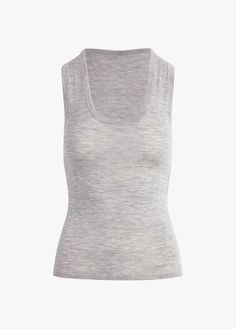 Easy does it with The Take It Easy Tank. With delicate ribbing, a slim silhouette and scoop neckline, this classic grey tank is one that you will want to keep at the front of your drawer to wear time and time again.100% Wool Bambi is 5'8" wearing size XS. Gray Fitted Tank Top For Layering, Fitted Gray Tank Top For Layering, Gray Seamless Scoop Neck Tank Top, Gray Tank Top For Layering, Chic Gray Seamless Scoop Neck Tops, Gray Seamless Scoop Neck Top, Gray Scoop Neck Seamless Top, Easy Does It, Time And Time Again