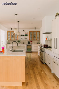 the kitchen is clean and ready for us to use in its new owner's home