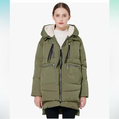 Jacket By Orolay New Without Tags Knee Length Several Zipper Pockets Very Warm Viral Popular Amazon Winter Coat Emperor Goose, Puffer Parka, Parka Women, Mid Length Shorts, Warm Down, Jacket Parka, Women's Flats, Black Khakis, Winter Coats Women