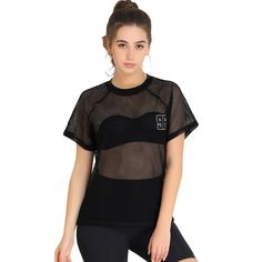 This blouse is super comfortable for a casual day, which is especially suitable for sports lovers Should be worn with a tube top or cami top, but not included Loose Fit, Styled with jeans, sports shorts, leggings, or slim pants for a chic look Occasion: Club, Party, Gatherings, Daily, Weekend, etc. Mesh Cover Up, Mesh T Shirt, Sheer Shorts, Sports Shorts, Mesh Long Sleeve, Club Party, Slim Fit Trousers, Lace Shirt, Petite Outfits