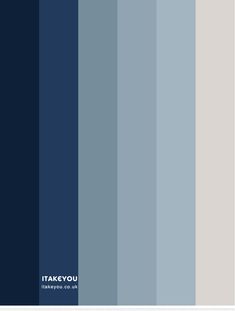 blue and gray color palette with the words take you on it in white letters,