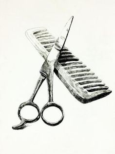 a pair of scissors sitting on top of a piece of paper next to each other