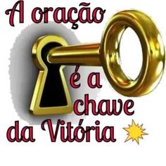 a golden key with the words la orca e a chave da victoria