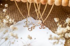 14k Gold Filled script letter initial necklace. A fun way to create your very own personalized piece, add your initial, your children's or your pets initial, the options are endless.  DETAILS GOLD VERSION: *PENDANT is Gold Filled measuring 8mm *CHAIN is 14k Gold Filled   *CLASP is 14k Gold Filled  PERSONALIZE IT!  ADD A BIRTHSTONE: https://www.etsy.com/ca/listing/531777218/add-a-birthstone ADD A LEAF:  https://www.etsy.com/ca/listing/516758523/add-an-initial GIFTS All E+O orders are lovingly pac Dainty Monogram Name Necklace For Personalized Gift, Gold Initial Pendant Necklace For Best Friend, Elegant Initial Pendant Charm Necklace For Best Friend, Personalized Gold Initial Necklace For Best Friend, Initial Pendant Charm Necklace For Best Friend, Initial Pendant Charm Necklaces For Best Friend Gift, Initial Pendant Charm Necklaces As Best Friend Gift, Initial Necklace With Pendant For Best Friend Gift, Customizable Dainty Initial Necklace For Personalized Gift