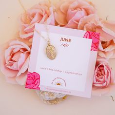 Introducing our lovely and charming June Birth Flower Necklace is the new addition to our Birth Flower Necklace Collection! The necklace features the iconic and beloved Rose, the birth flower for June, symbolizing love and appreciation. This necklace is the perfect gift for someone special or a delightful treat for yourself! The pendant's intricate design showcases the Rose's enchanting beauty, and the necklace's dainty yet eye-catching size will make you fall in love with it over and over again June Flower, June Birth Flower, Birth Flower Necklace, Friendship Necklace, Birth Month Flower, Necklace Collection, Friendship Necklaces, Dainty Gold Necklace, Rose Necklace