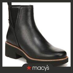 in stock Lug Sole, Black Booties, Chelsea, In Store, Black Leather, Pick Up, Buy Online, Free Shipping, Leather